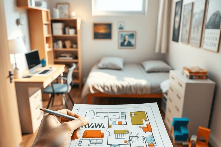 Hoe richt je je studentenkamer in?
